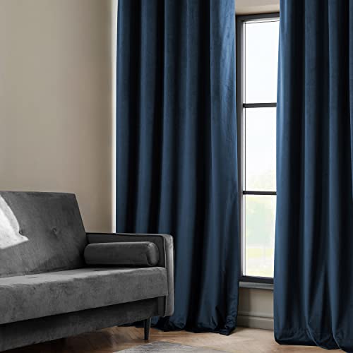 HPD Half Price Drapes Heritage Plush Velvet 108 Inches Long Darkening Curtains for Bedroom & Living Room 50W x 108L - Image 3