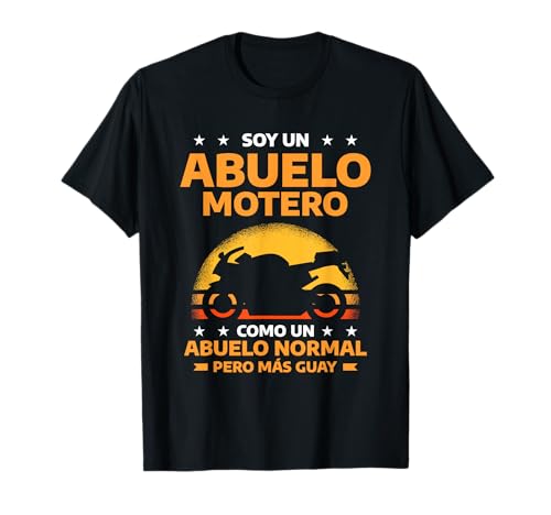 Hombre Soy Un Abuelo Motero Motociclismo Divertido Camiseta