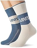 Levi's Unisex Short Sock, Blue Combo, 43/46 (2er Pack)