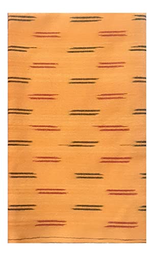 Image of Cotton Pochampally ikat unstitched blouse, Kurthi, long frock fabric material for women (1 meter, 2 meters & 3 meters)