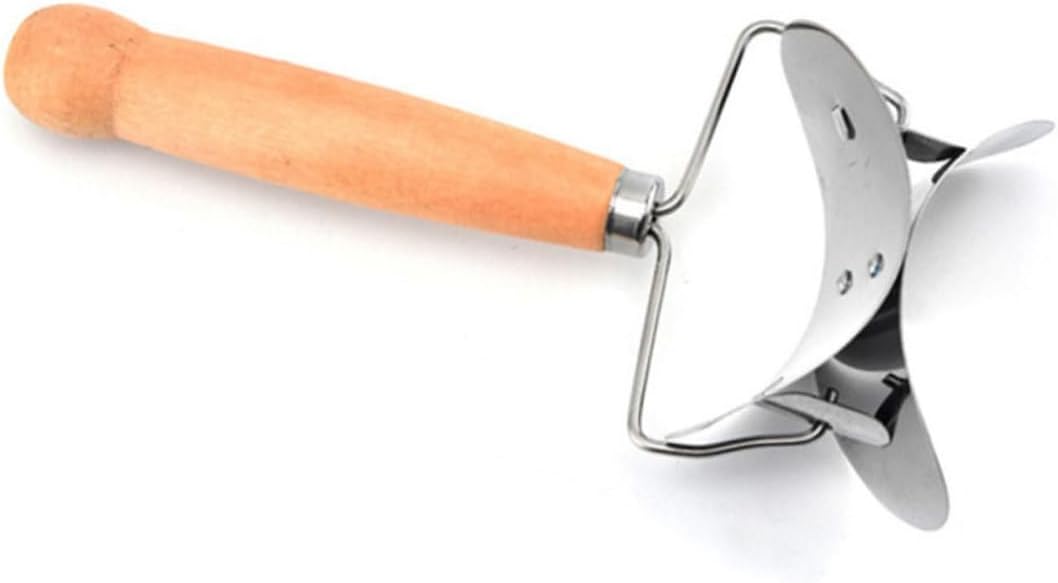 10pcs Dumpling Skin Cutters Dumpling Skin Molds Stainless Steel Cutter Wooden Handle Versatile Kitchen Gadget