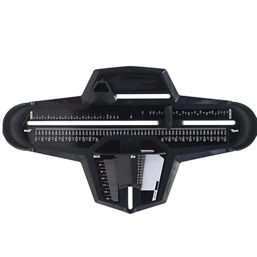 pistro Fußmessgerät Fußmessschale für Rollschuhe - Schuhgrößenmessung von 15,5 bis 30cm, Messung von Länge und Breite, PP-Material