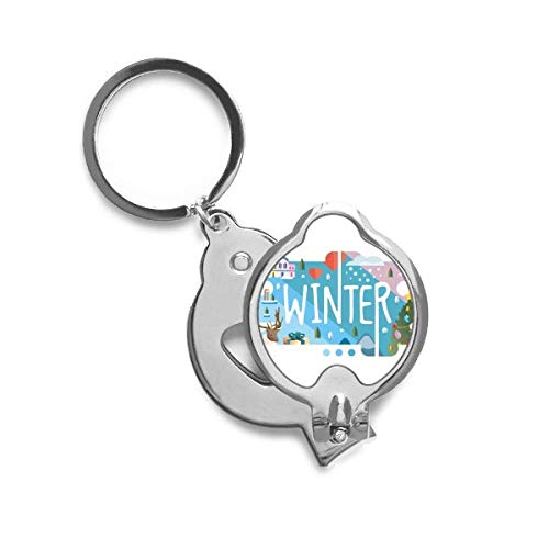 Coupe-ongles illustration saison d'hiver DIYthinker pour manucure précise et soin des mains