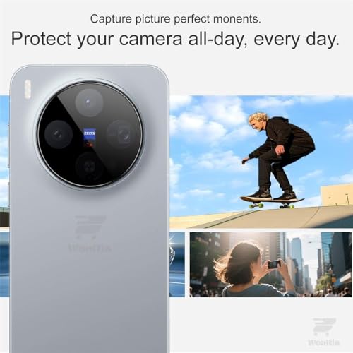 Image of Pack 1- Back Camera Glass Protector for Vivo X300 5G [3D Premium] Camera Lens Protector (Black)