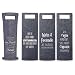 Produktbild Bada Bing 4er Set Geschenkverpackung Wein Filz Mit Spruch Flaschenverpackung Tasche Für Weinflasche Gift Package Geschenktasche Flaschentasche 4fach Sortiert 88