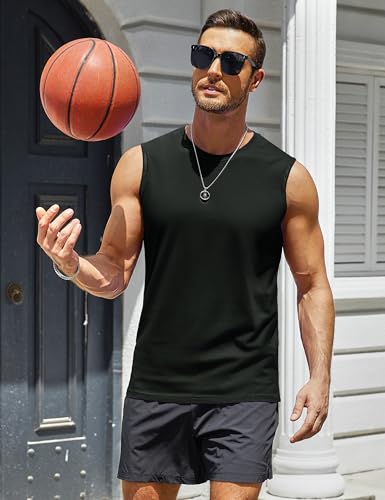 MAGCOMSEN Men's UPF 50+ Tank Top Workout Sleeveless Muscle Shirts Lightweight Casual Cooling Sleeveless Shirt for Gym Beach4
