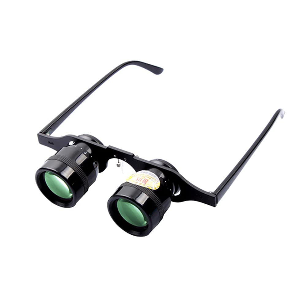 SHINEOFI Binocolo da Pesca 10x in Vetro Metallo Silicone, Occhiali