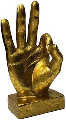 Hand Gesture Statue Finger Sculpture Desk Statues Abstract Art Table