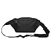 DALIX 3 Pocket Fanny Pack in Black