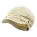Frayed Washed Newsboy Cap - Natural W15S56C