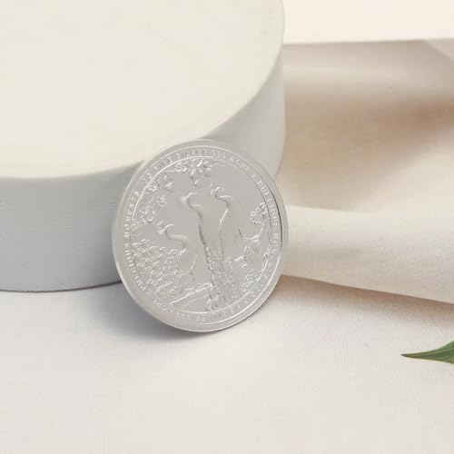 Image of Precious Moments Peacock Rangoli Silver Coin 10 Gram | 20 Gram | 50 Gram | 100 Gram BIS Hallmarked 999 Purity with Gift Box by ACPL