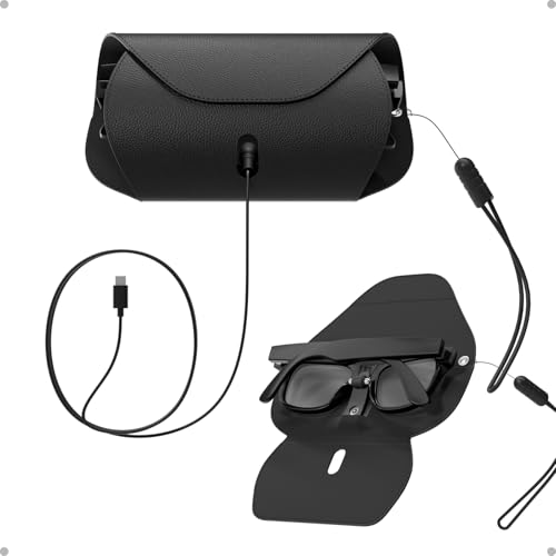Steinwhale Black PU Leather Glasses...