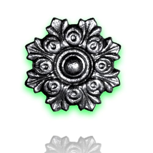Déco fer Forgé-ROSACE FONTE DECORATION- H10 cm par 10 cm- Pour Porte Portail Portillon battant...