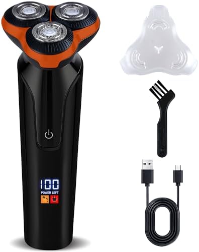 Electric Razor for Men, Men's Electric Shaver, 3-Blade Rotary Shaving ...