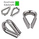 10x Kausche 4mm Edelstahl Drahtseilkauschen rostfrei Inox AISI316 V4A (4mm)