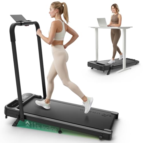 Image of UREVO Smart 11% Incline Treadmill, Walking Pad with AI Smart APP