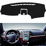 IIKSDII Dashboard Cover Mat for Hy-undai Santa Fe 2012-2007 Accessories Dash Cover Dash Mat Sunshade Glare UV Rays Protector