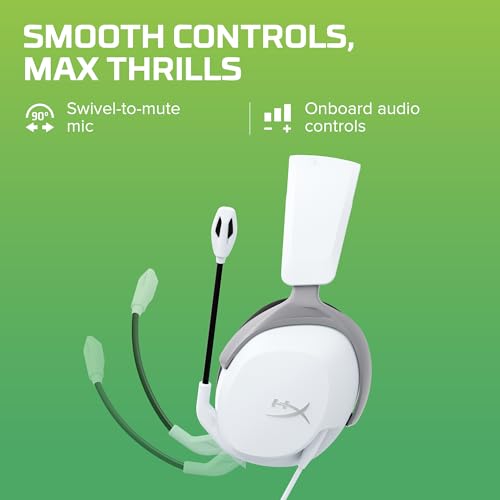 HyperX Cloudx Stinger 2 Core Gaming Headset for Xbox-White (6H9B7Aa),On Ear,Wired Headphones - Image 4