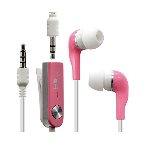 Seluxion - Écouteurs Stéréo Filaires couleur Rose pour Wiko : Cink Slim / Cink Slim 2 / Cink Peax / Cink Peax 2 / Cink King / Cink Five / Stairway /...