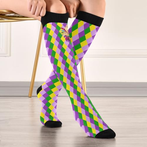 Image of Wusikd Cats Compression Socks for Women and Men Circulation Cute Long Socks for Athletic Running 1