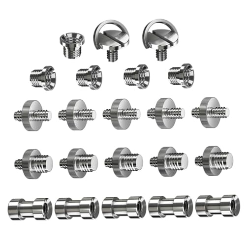 Image of 22pcs Camera Screw Mount Set 1 /4 Inch to 3 /8 Inch Converter
