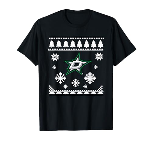Dallas Stars Ugly Christmas Sweater Holidaze T-Shirt