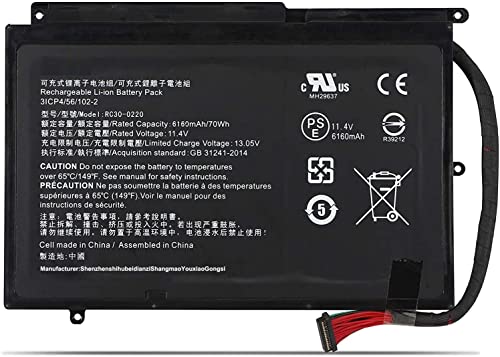 Batterie Razer Blade RC30-0220 compatible RZ09-02202 Pro 17 11.4V 70Wh