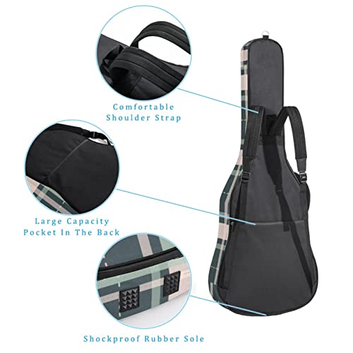 Housse de protection rembourrée pour guitare acoustique classique Vert, Multicolore 01., 42.9×16.9×4.7 in, Organiseur de… - Les Beatles, Paul McCartney, John Lennon, RIngo Starr, George Harrison Housse de protection rembourrée pour guitare acoustique classique Vert, Multicolore 01., 42.9x16.9x4.7 in, Organiseur de… – Image 4