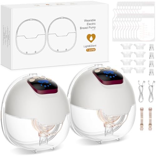 Hands Free Electric Breast Pump 4 Modes and 15 Levels Electric Br...