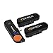 COMICA Vimo S-UC Professional Microphone,Wireless Lavalier System TX+TX+RX for Android & Video Recording,Interview and Vlogging,2.4G Dual-Channel Recording with Charging Case Black