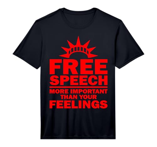 Funny Free Speech Gift Freedom of Speech Journalist Writer Performance T-Shirt