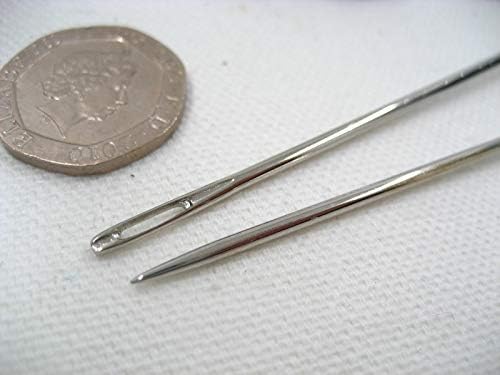 4pcs of Extra Large Extra Long 13cm Metal Needles Upholstery Leather Hard Work Needle
