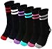TANGDIAABBCC Soft Funny Fuck Off Socks Letter Knit Novelty Cotton Long Crew Socks for Men Women (10.25-zyqgm-0392)
