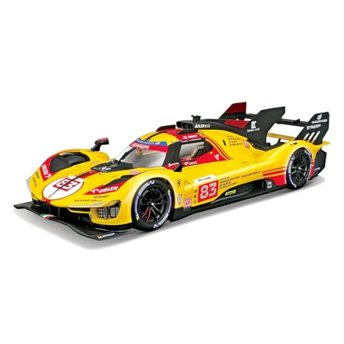 Bburago - Ferrari 499P 24H Lms Hypercar 2024#83 Scala 1:24, Replica Diecast Af Corse Le Mans, Portiere Apribili, Licenza Ferrari, Età 14+