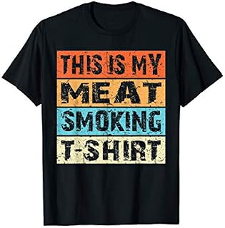 Retro Vintage BBQ Smoker Shirt This Is My Meat Smoking Gift T-Shirt