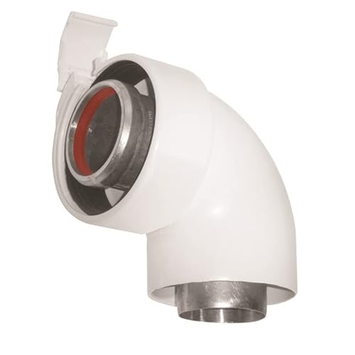 Coude 90° Rolux vent 60 100 Alu PVC UBBINK 227233