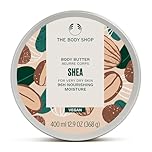 The Body Shop Shea Body Butter (1x 400ml), Extra Rich Body Cream for Very Dry Skin, 96hr Nourishing Moisturiser with Buttery Texture & Nutty Scent