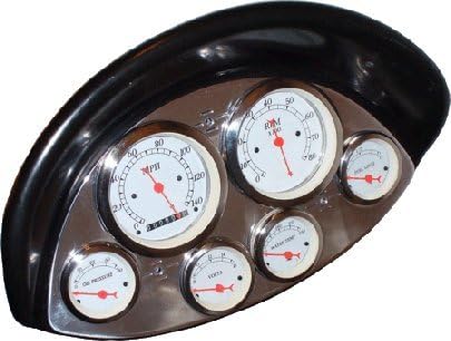Compatible with 56 Truck 6 Gauge Dash Plate Insert - No Gauges - Just Panel