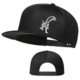 Tijeyi Cut Squirrel Snapback Hats for Boys Mens Snapback Hats Flat Brim Women's Baseball Cap Interesting Funny Hat Trucker Dad Hat with Adjustable Buckle