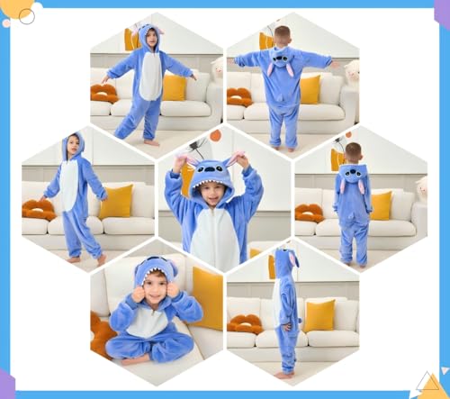 Kids Onesie Pajamas,Animal Cosplay Costumes Sleepwear Halloween Costumes for Girl