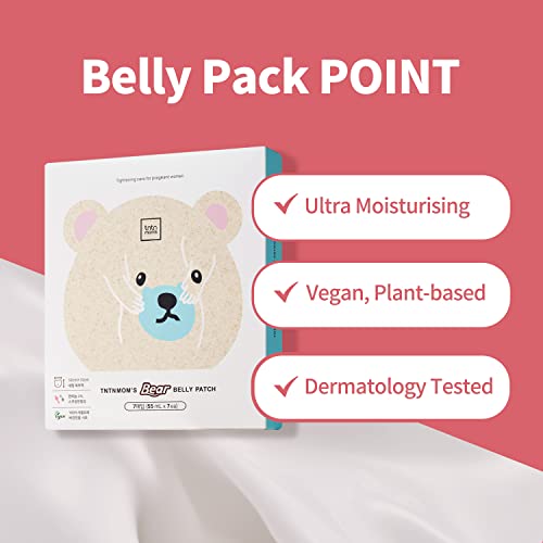 Tntnmom's Bear Belly Patch (7Ea) For Pregnant Women Stretch Mark Removal. Pregnancy Belly Sheet Mask. 3Rd Trimester Tummy Scars Care And Intensive Moisture Patch, Pregnancy Skin Care With Plant Based. #TOP2