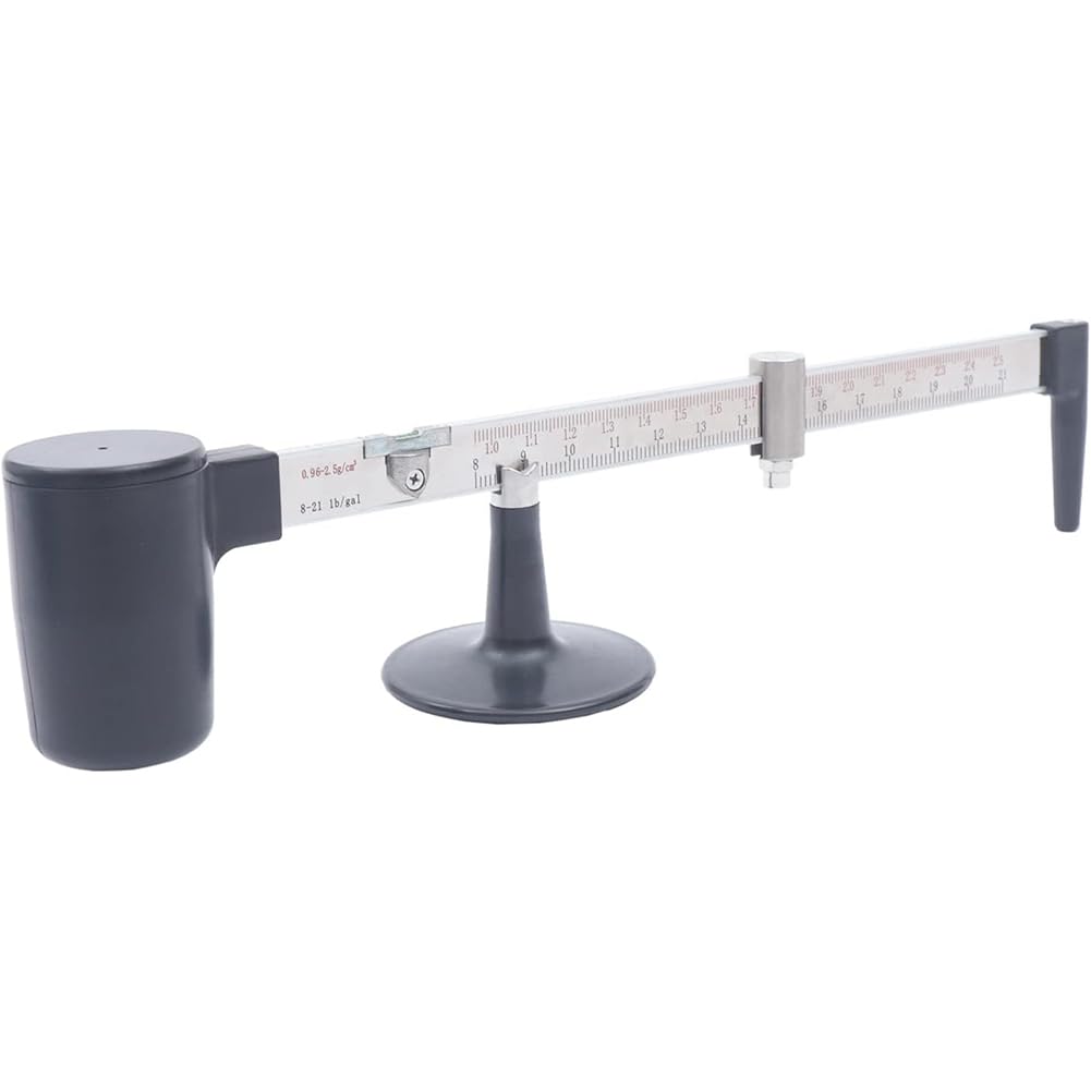 Medidor de densidad de líquido hidrómetro de lodo, rango de 0,96-2,5 g/cm³, precisión de 0,01 g/cm³, instrumento de laboratorio para medición de densidad de fluidos