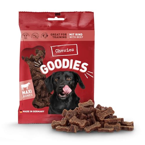 Chewies Hundeleckerli Training Maxi Rind Knöchelchen - 200 g - Hundesnacks zuckerfrei & mit hohem Fleischanteil - ideal als Trainings-Leckerli für Ihren Hund