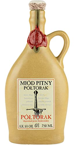 Półtorak-Półtorak-Honig | 750 ml | 16% Alkohol Metwein | Polnische Produktion | Geschenkidee | 18+ (Keramik) Cover