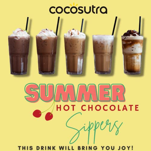 Image of COCOSUTRA Hot Chocolate Christmas Celebration Gift Combo | Swiss, Mocha, Caramel & Hazelnut 100gm Drinking Chocolate with 2 Candy Canes | 400gm Assorted Hamper