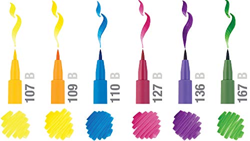 Image of Faber-Castell Pitt Artist Basic Color Pen Set - Pack of 6 & Faber-Castell Pitt Artist Color Pen Set - Pack of 4, S, F, M, B, Ink Multicolor