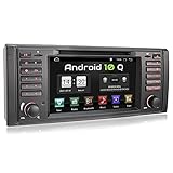 XOMAX XM-71BA Autoradio mit Android 10 passend für BMW E39 5er M5, E53 X5, 4Core, GPS Navigation, DVD, CD I Support: WiFi, 4G, DAB+, OBD2 I Bluetooth, 7 Zoll/18 cm Touchscreen, USB, SD