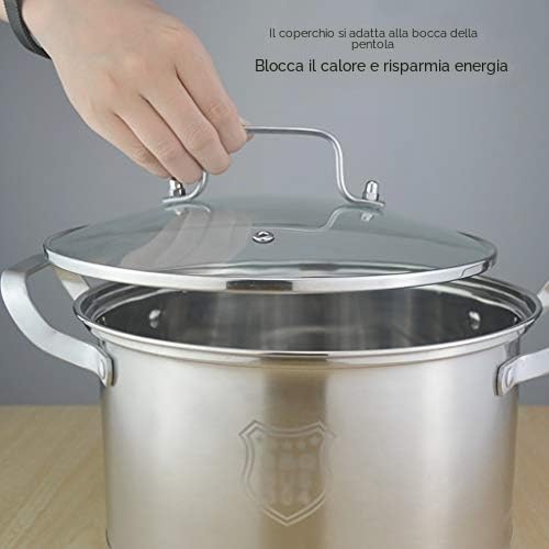 Creatore di cous cous in acciaio inossidabile con inserto per cottura a vapore, capacità 6,3 l, pentola a vapore, piccola dimensione
