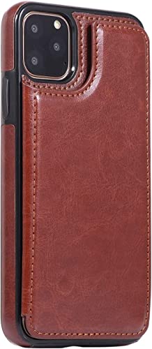 Étui iPhone 11 Pro SCHIK marron à rabat avec protection intégrale - 3