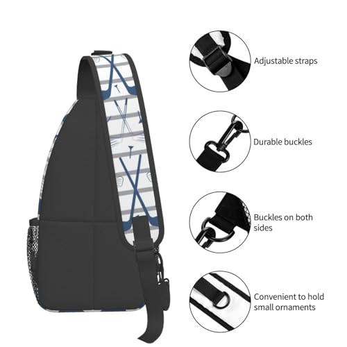 Golf Sling Backpack Chest Bag Crossbody Shoulder Bag Gym Cycling Travel Hiking Daypack For Men Women 6